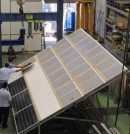 Ensayo de puesta en carga de módulo de soporte de panel solar